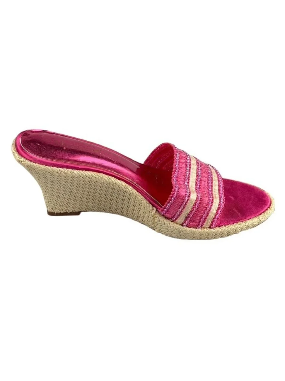 Madeline Shoes Prudence Espadrille Platform Wedge Slide Sandals Women's 10M
